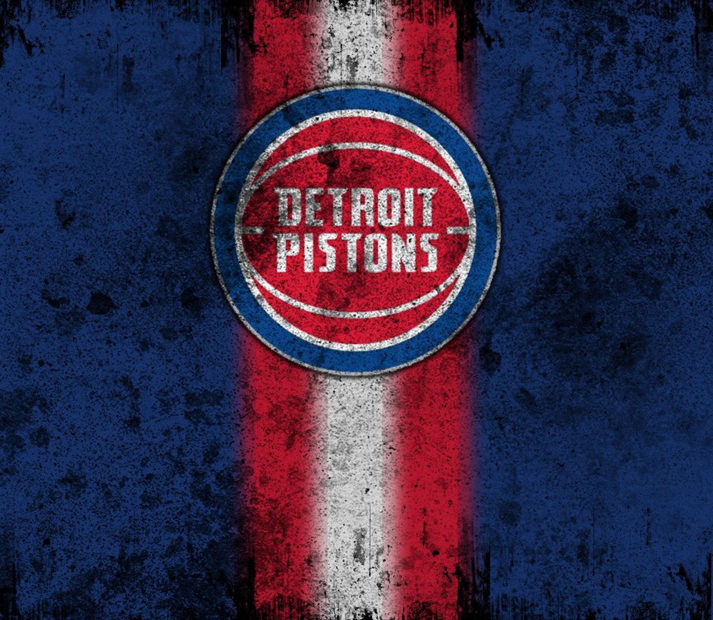 Detroit Pistons Distressed Logo — Distressed