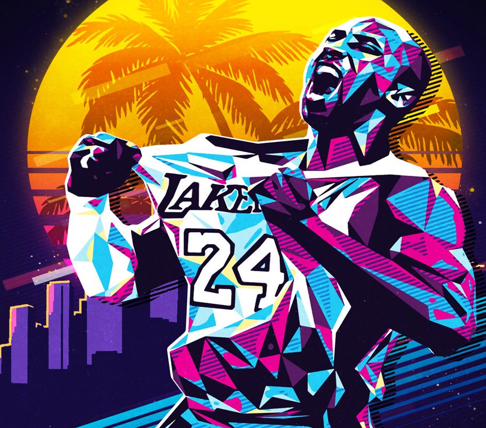 Lakers 24 Pop Art Geometric