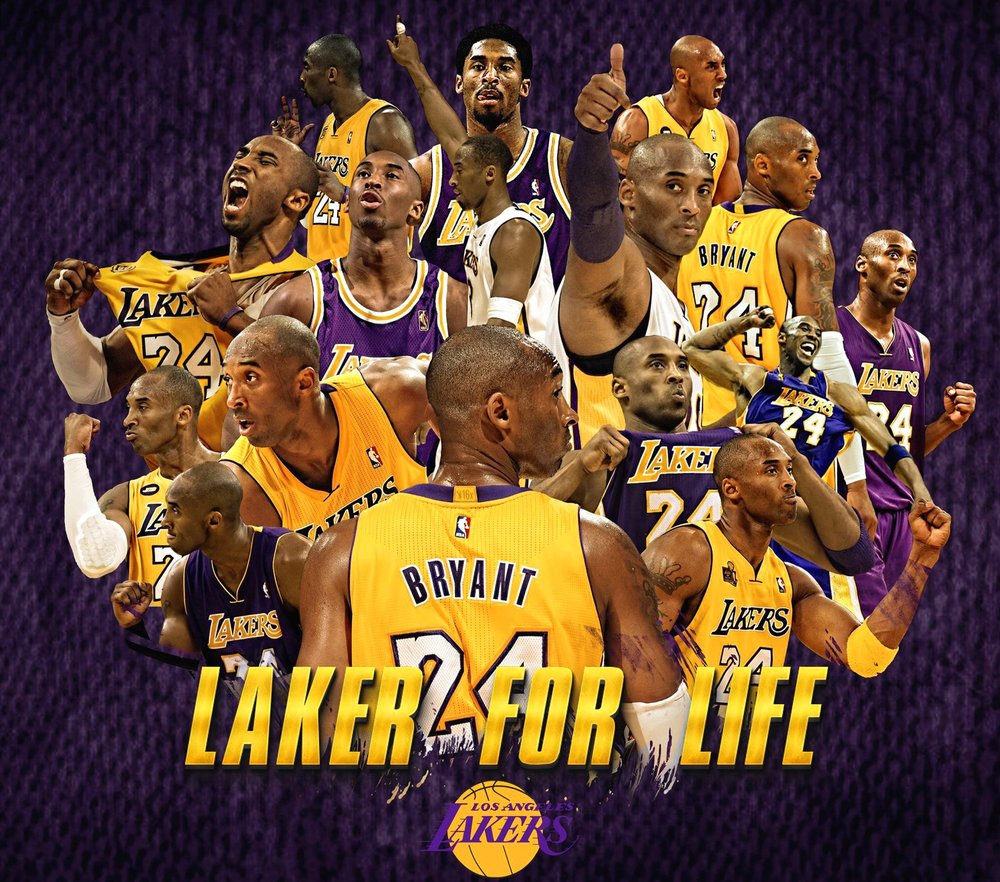 Lakers For Life Kobe Bryant Collage