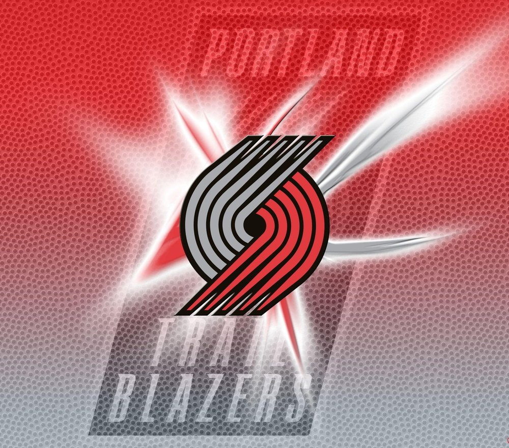 Portland Trail Blazers Logo — Multicolor Retro