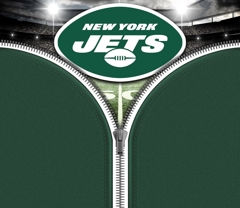 New York Jets Zipper — Photorealistic