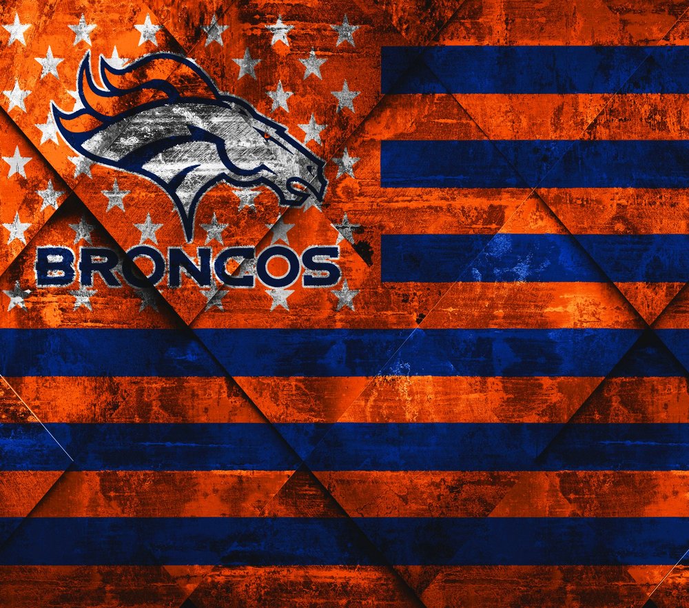 Denver Broncos Distressed Flag