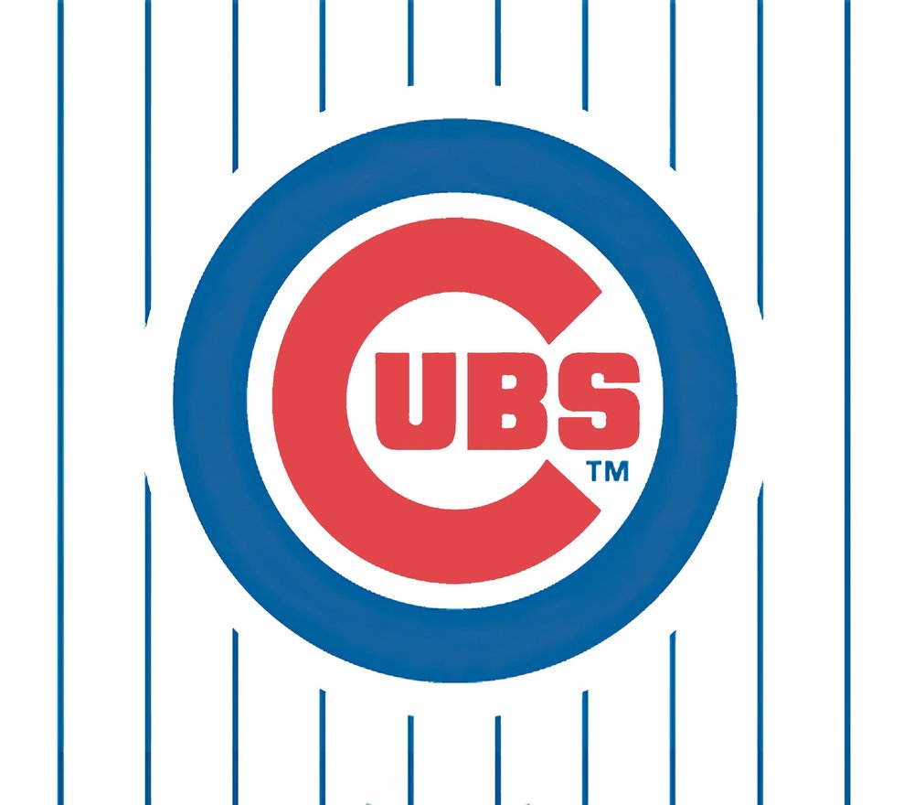Chicago Cubs Logo — White Minimal 2