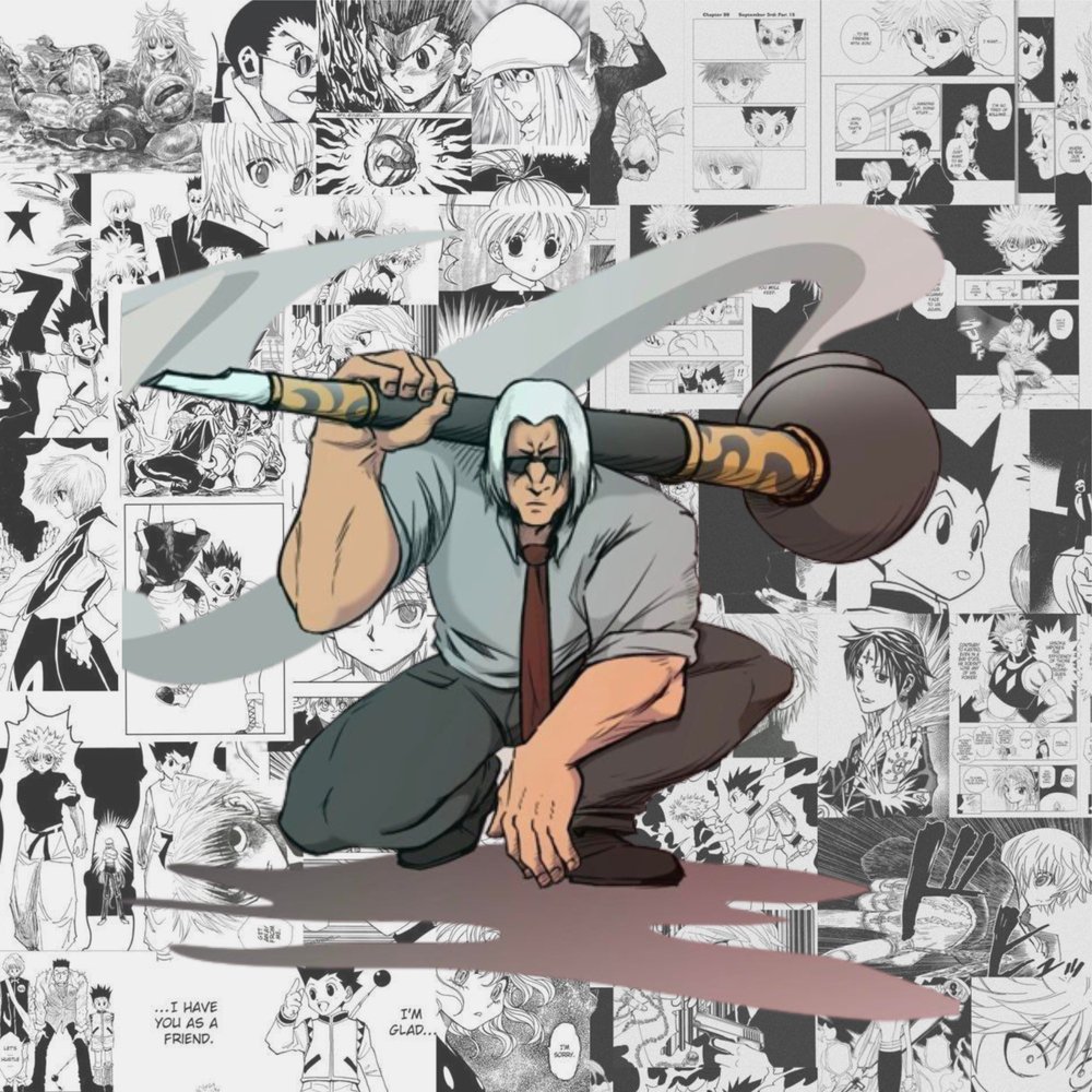 Old Man Warrior Manga Collage