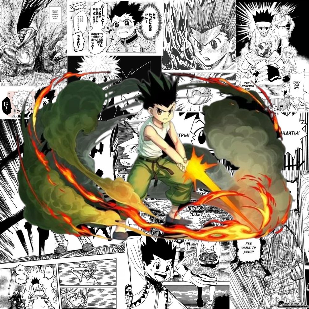 Hunter x Hunter Gon Manga Collage
