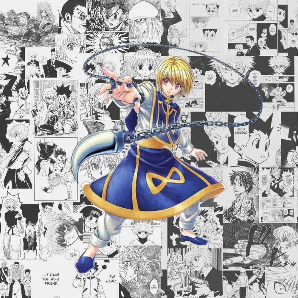 Hunter x Hunter Manga Collage — Multicolor Anime