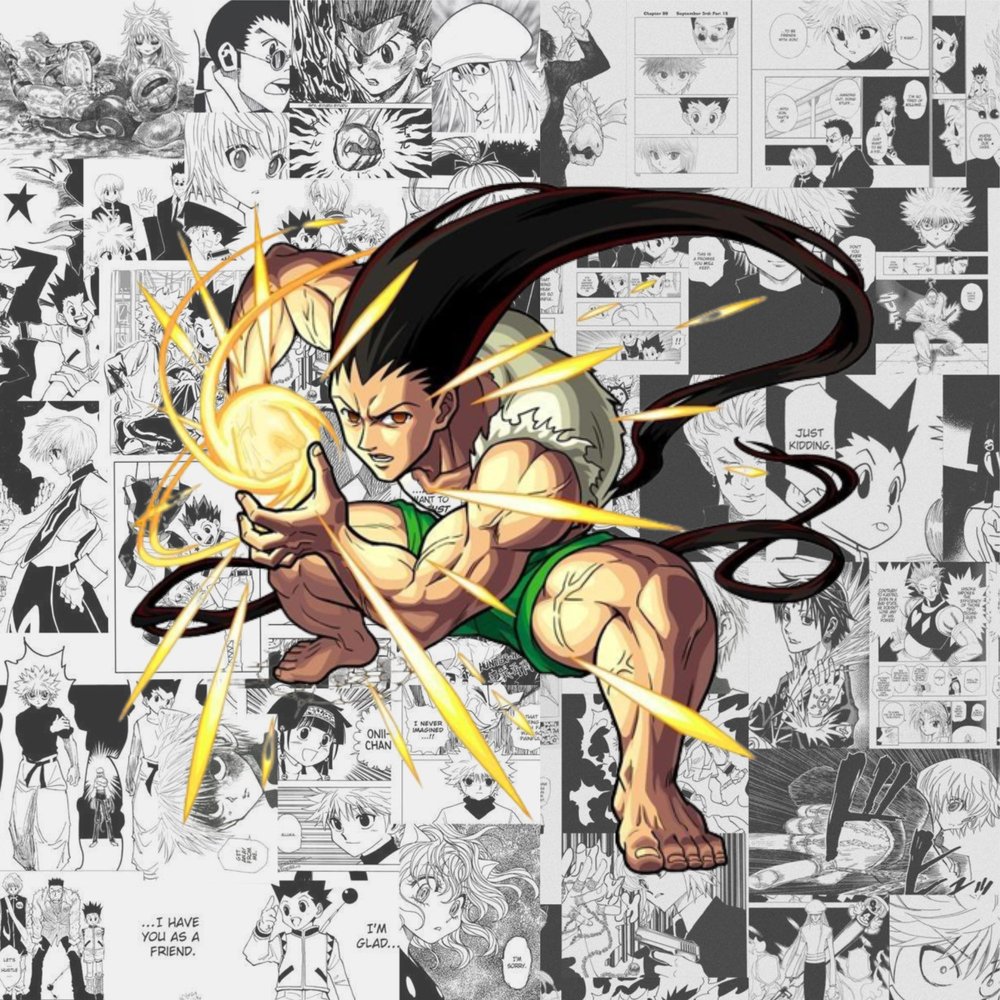 Hunter x Hunter Manga Collage — Multicolor Anime 2