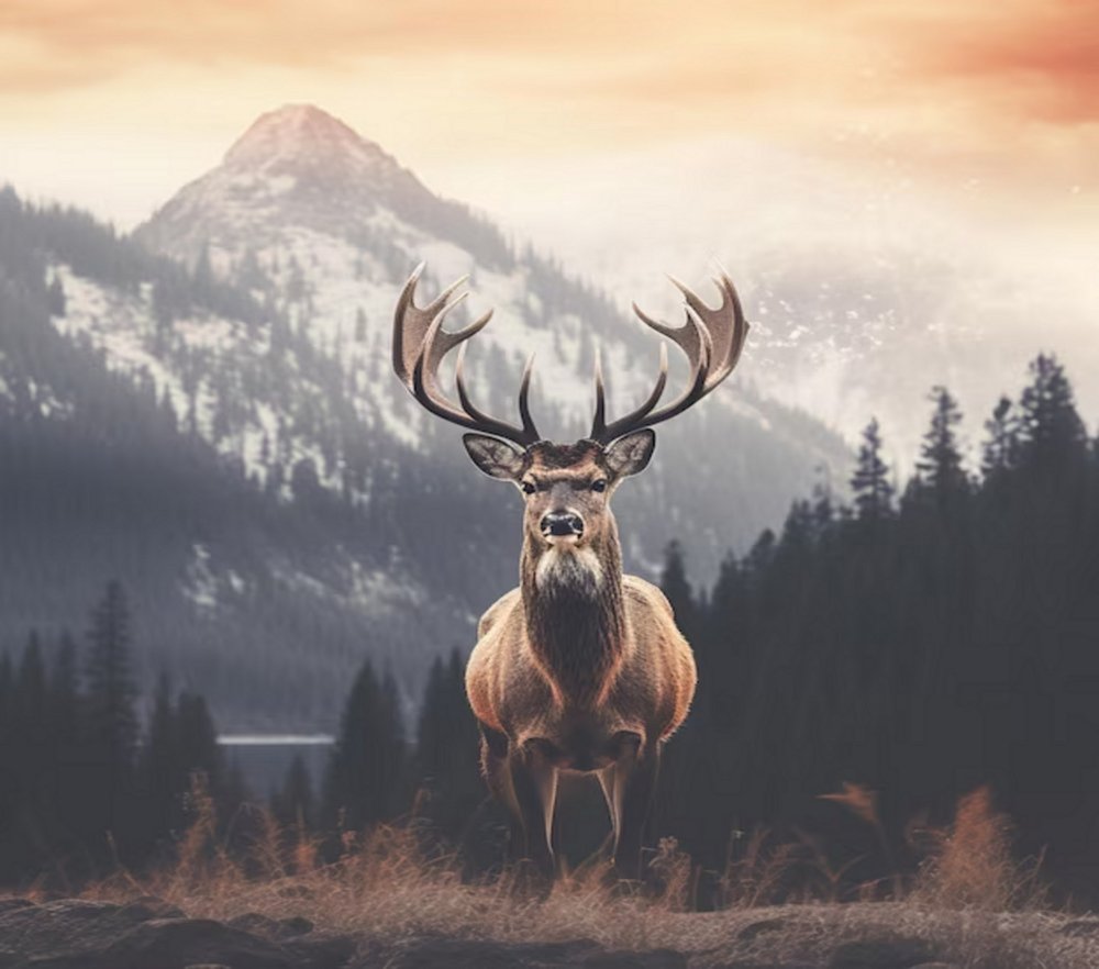 Mountain Stag Wilderness Portrait