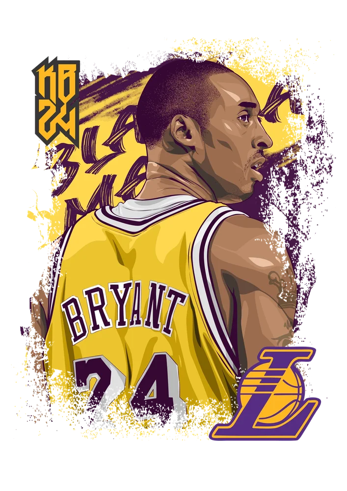 Kobe Bryant Lakers Portrait