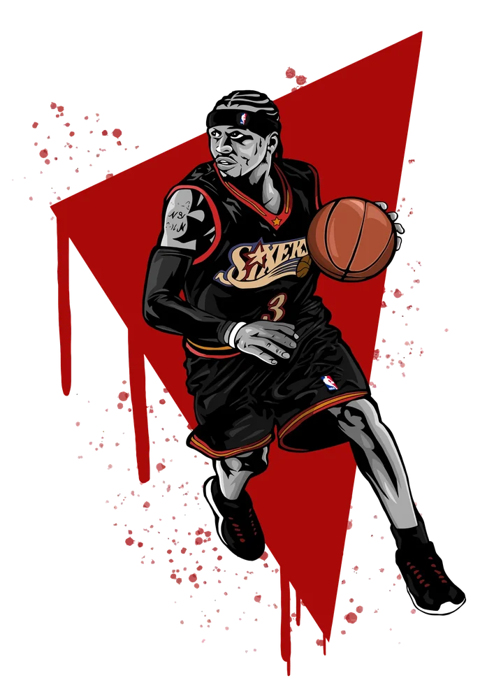 Allen Iverson NBA Basketball Player