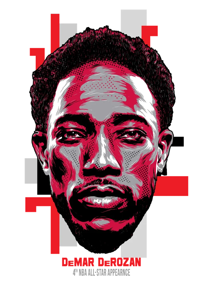 DeMar DeRozan NBA All-Star Portrait