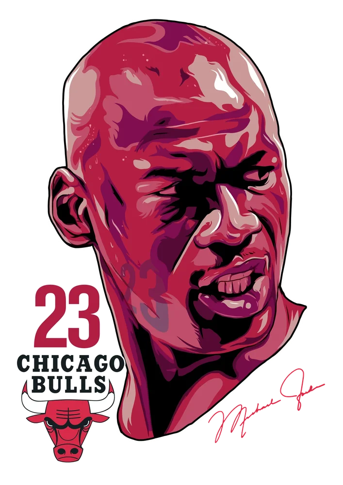 Michael Jordan Chicago Bulls Portrait