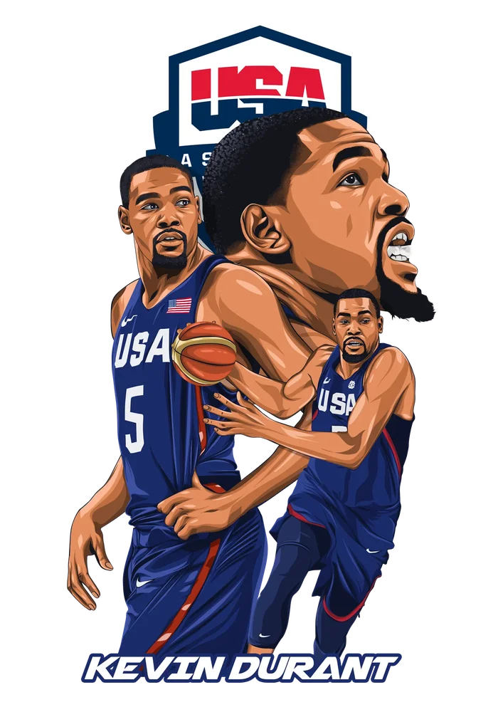 Kevin Durant USA Basketball Portrait