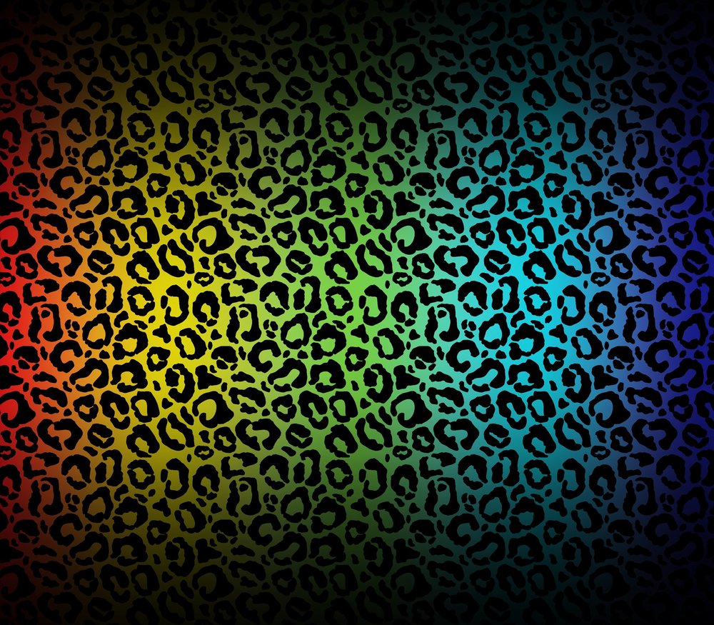 Rainbow Leopard Print Pattern