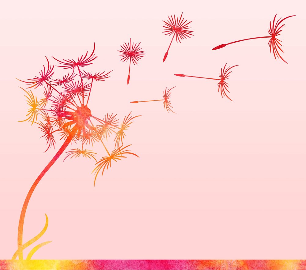 Watercolor Dandelion Wishes