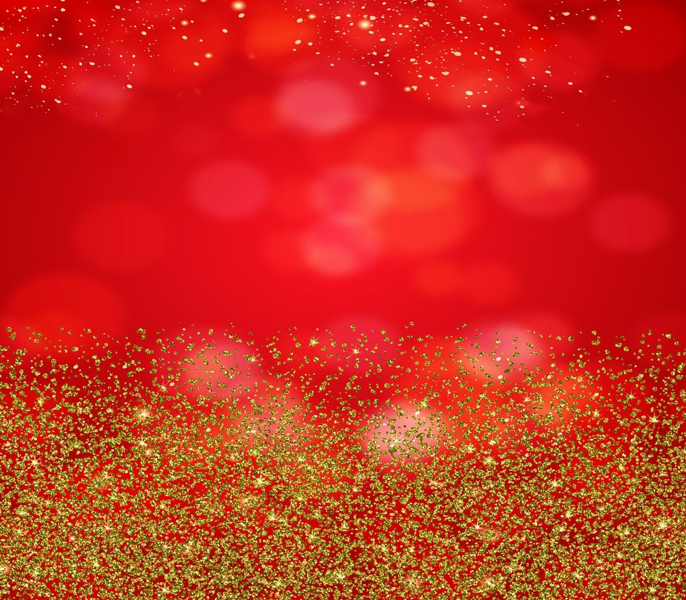 Red And Gold Glitter Background
