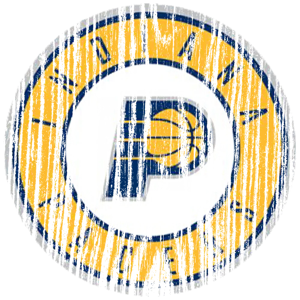 Indiana Pacers Distressed Wood Logo
