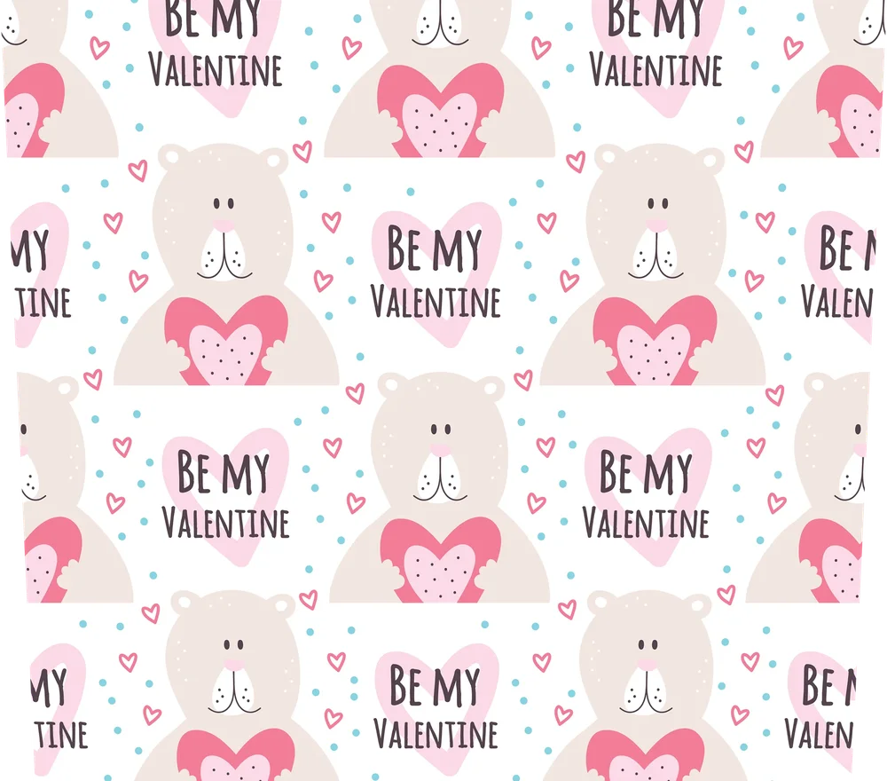Be My Valentine Bear Seamless