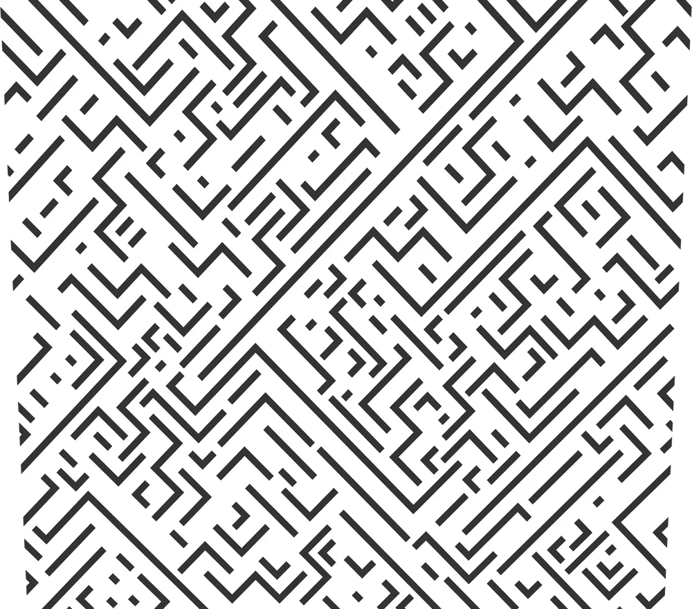 Diagonal Chevron Geometric Pattern