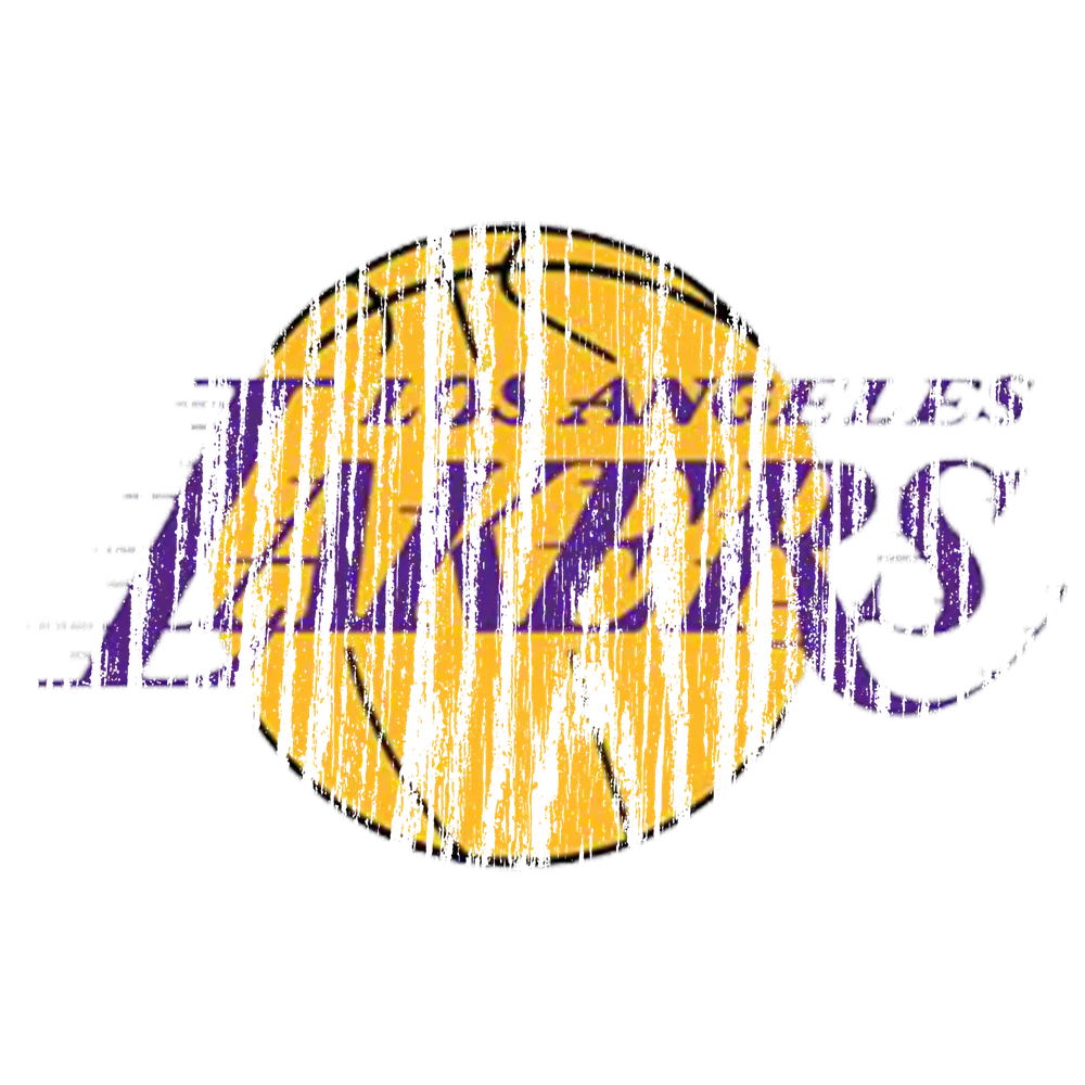 Los Angeles Lakers Distressed Ball Logo