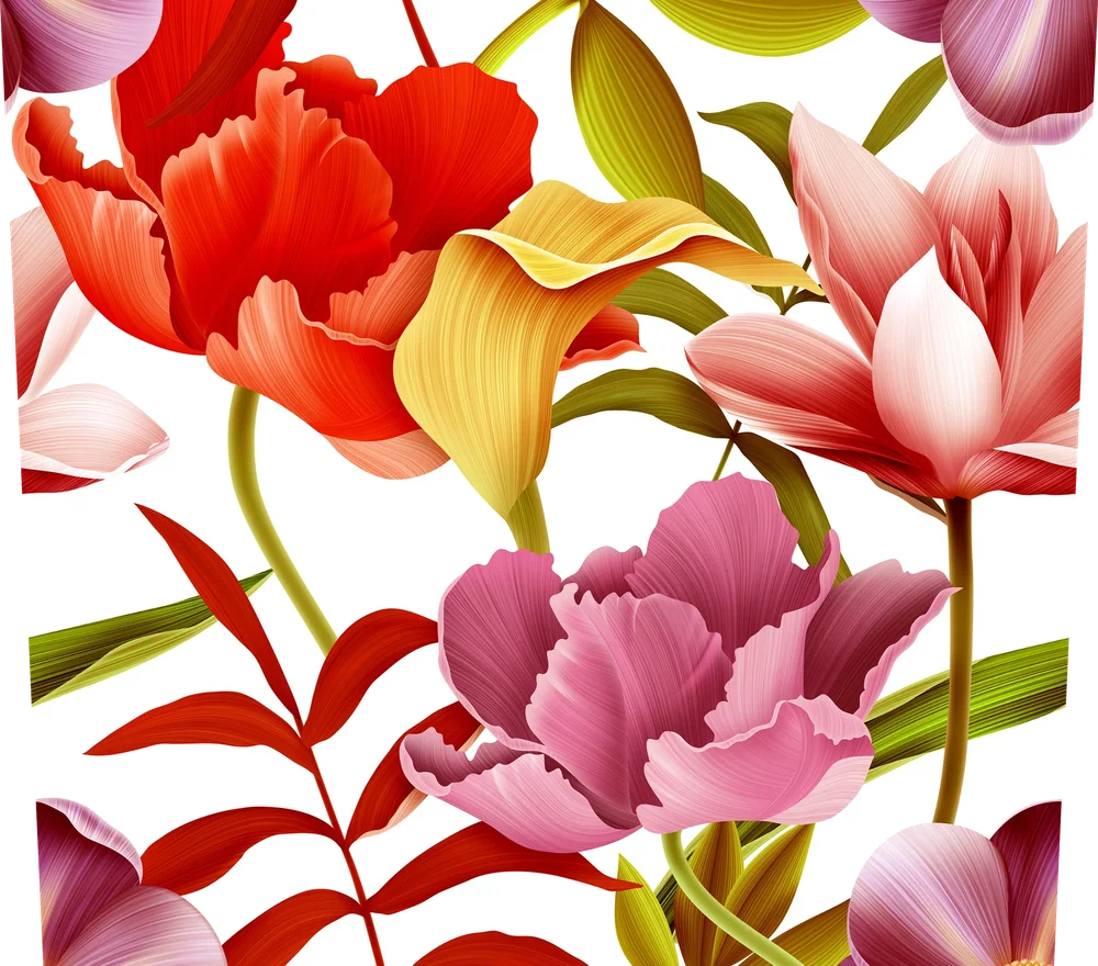 Colorful Botanical Floral Seamless