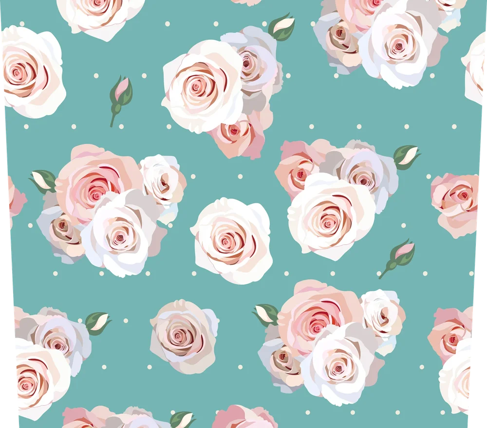 Blush Roses Floral Pattern