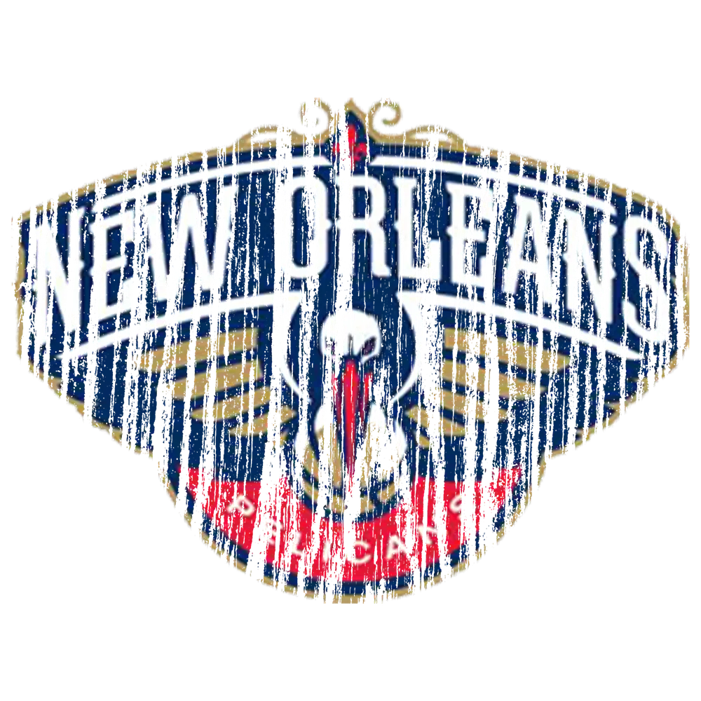New Orleans Pelicans Logo Wood Texture