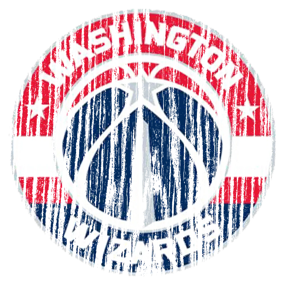 Washington Wizards Distressed Logo — Multicolor Distressed