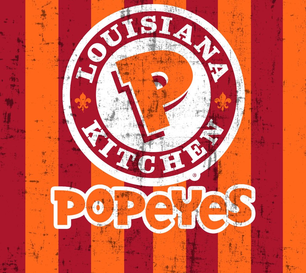 Louisiana Kitchen Popeyes Grunge Logo