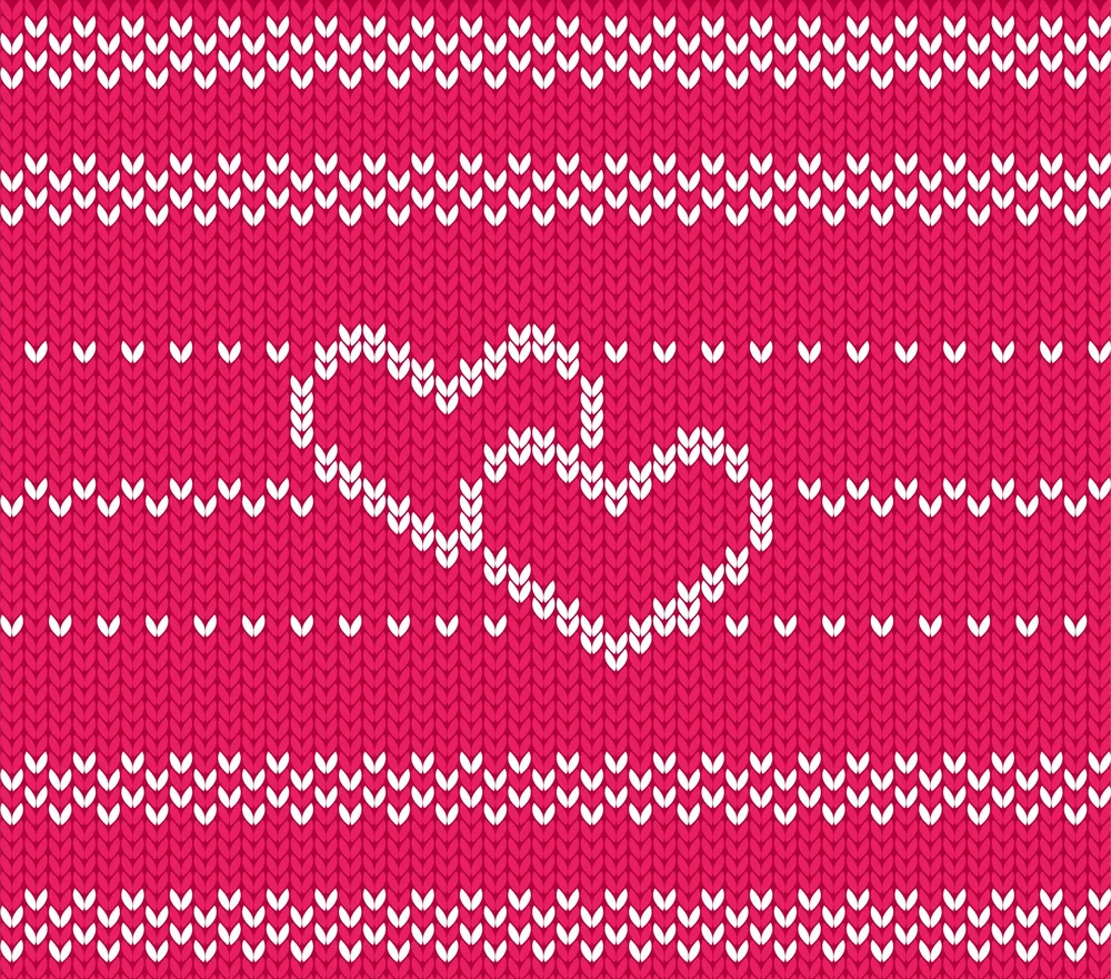 Knitted Hearts Sweater Pattern