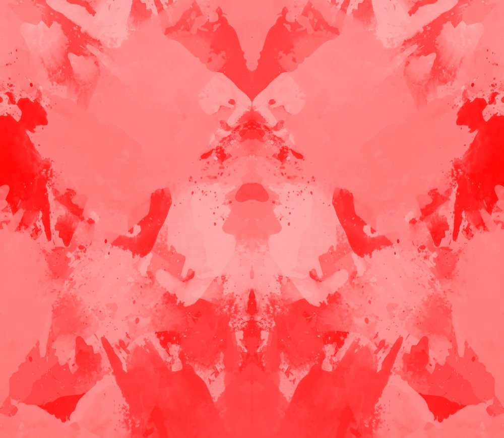 Red Watercolor Splash Pattern