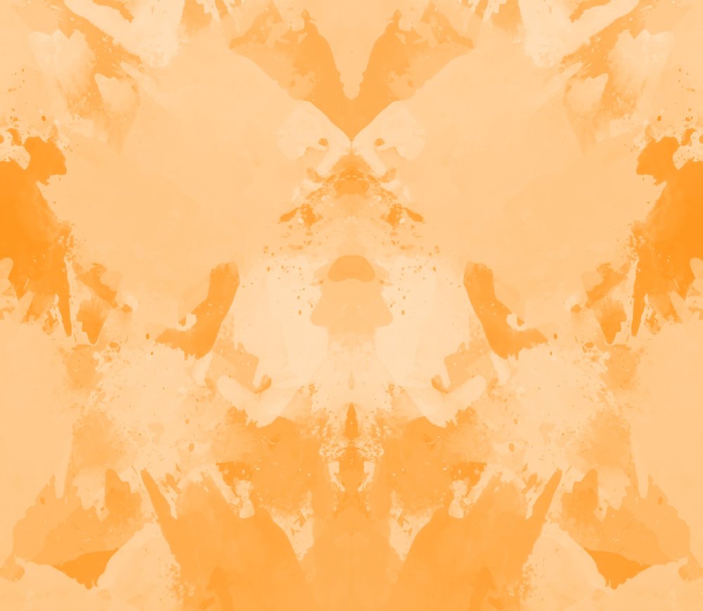 Orange Watercolor Mandala