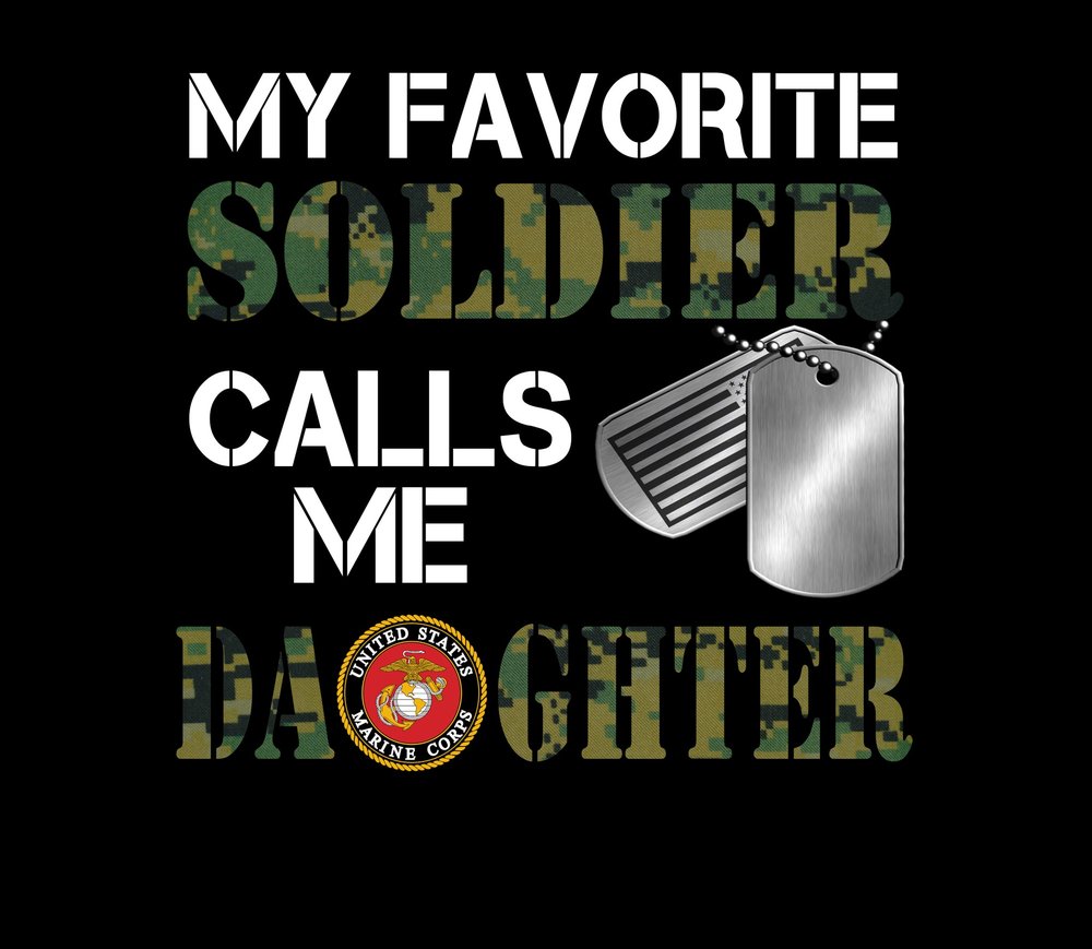 My Favorite Soldier Calls Me Dad — Black Camouflage 2