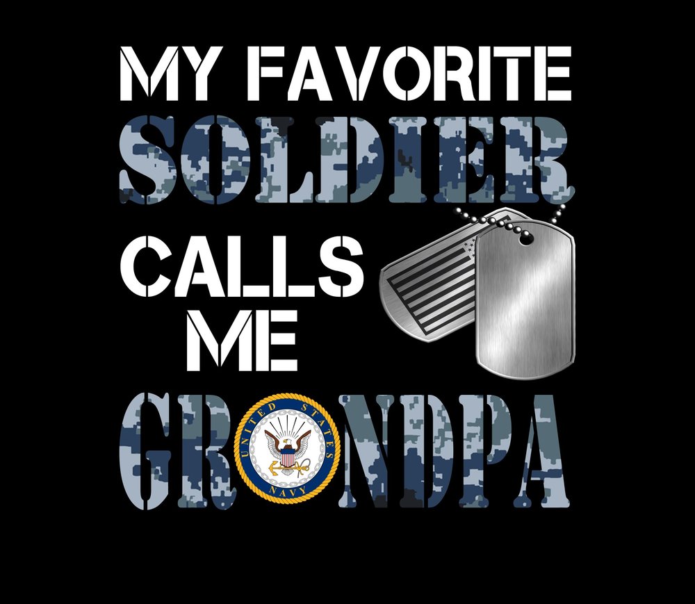 My Favorite Soldier Calls Me Grandpa — Black Digital Camo