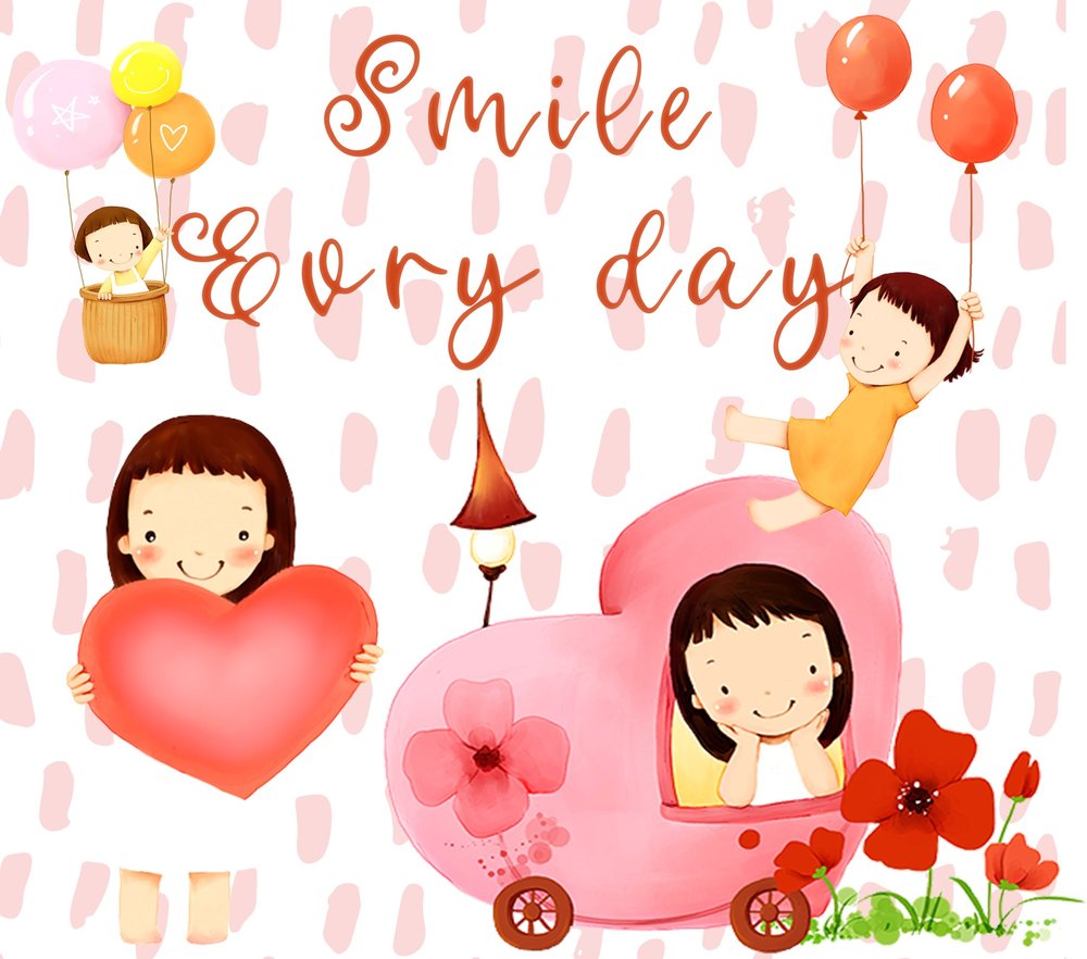 Smile Every Day Children Illustration