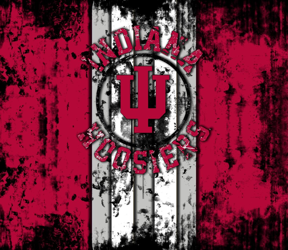 Indiana University Grunge Trident