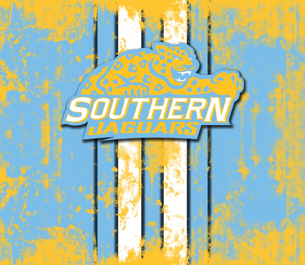 Southern University Jaguars Logo — Multicolor Distressed