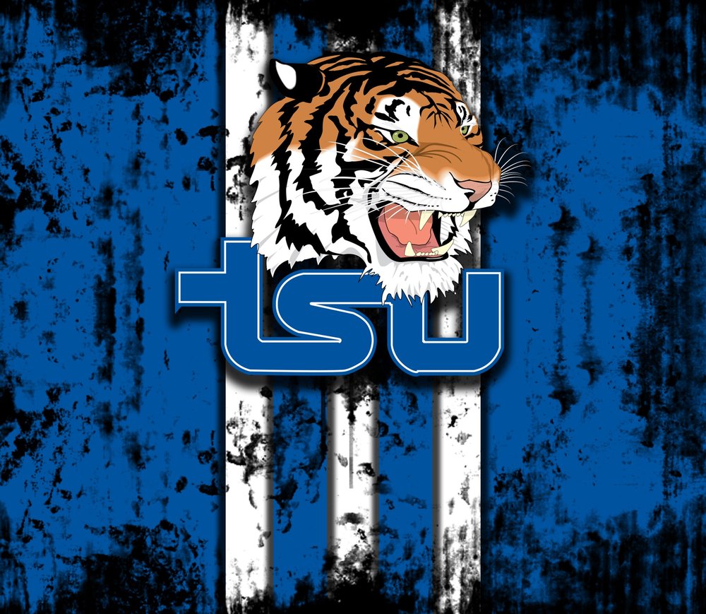 TSU Tigers Logo Distressed