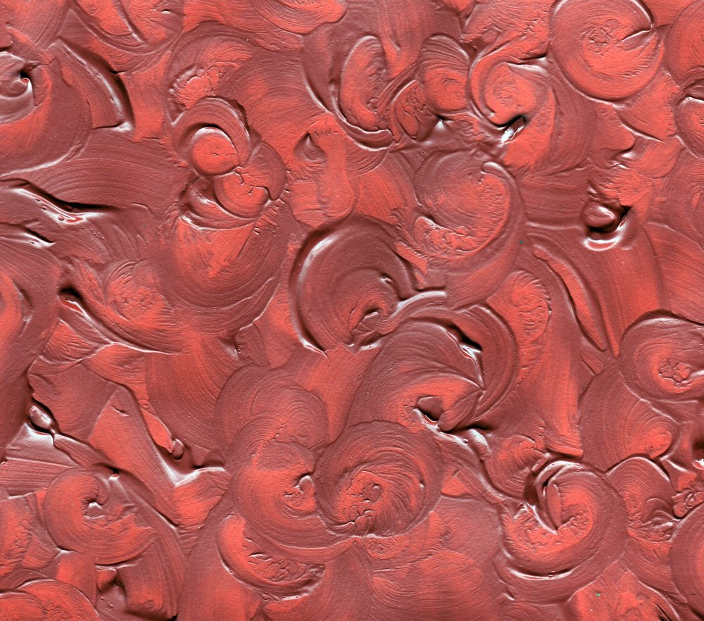 Red Swirl Textured Paint Pattern