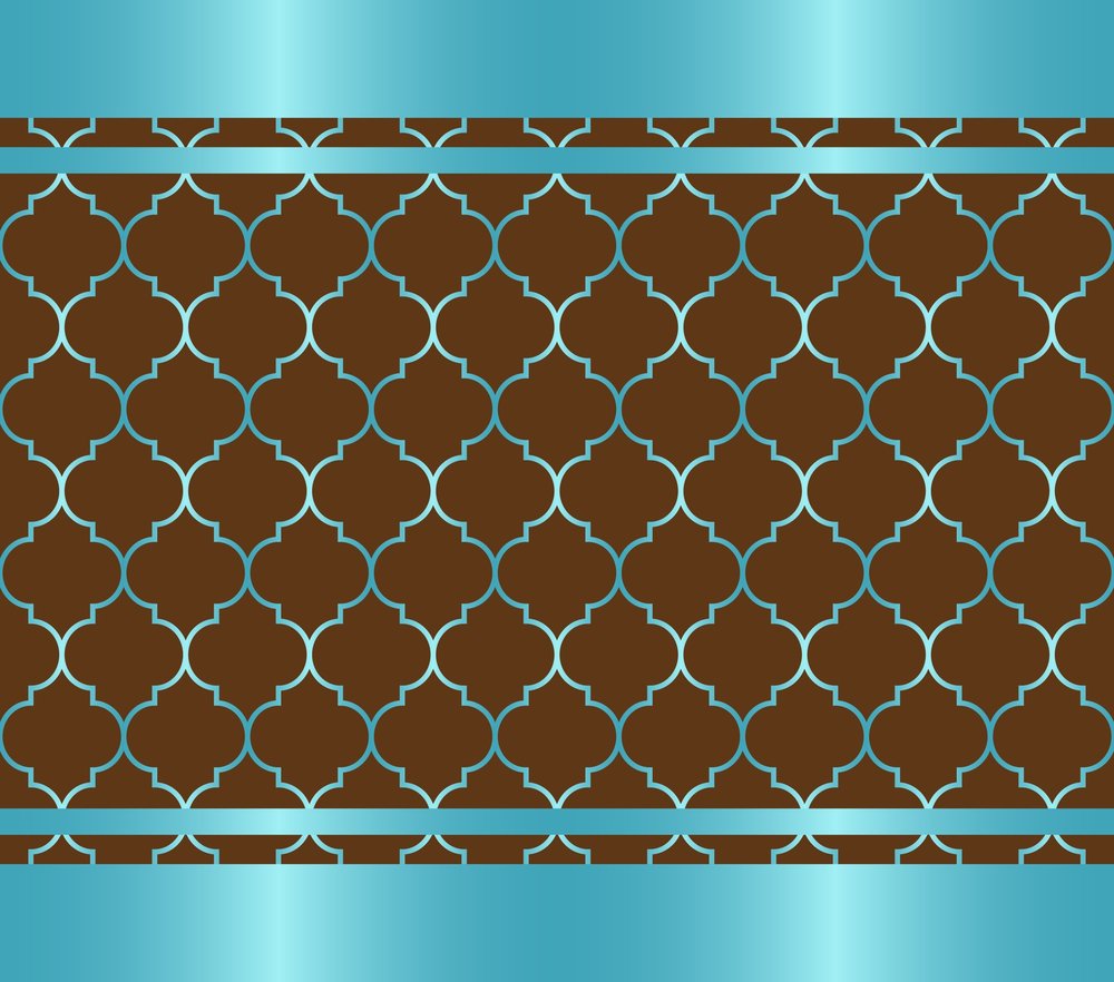 Moroccan Trellis — Brown Geometric