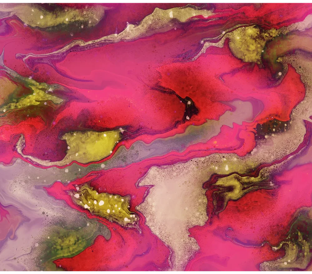 Pink and Gold Marble Abstract