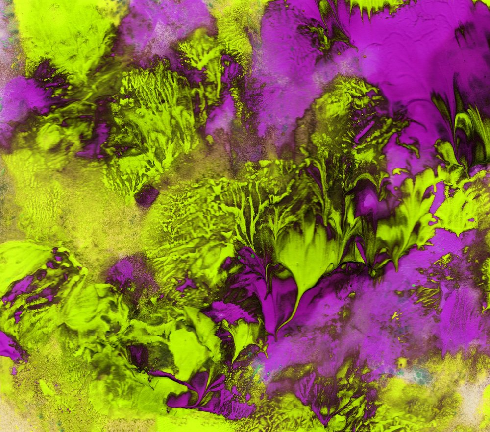 Neon Moss Texture Abstract