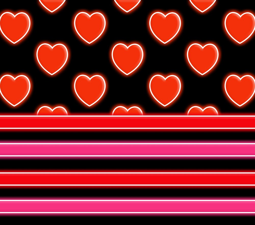Neon Hearts — Black Neon 2