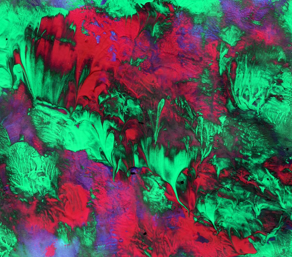 Neon Floral Acid Texture