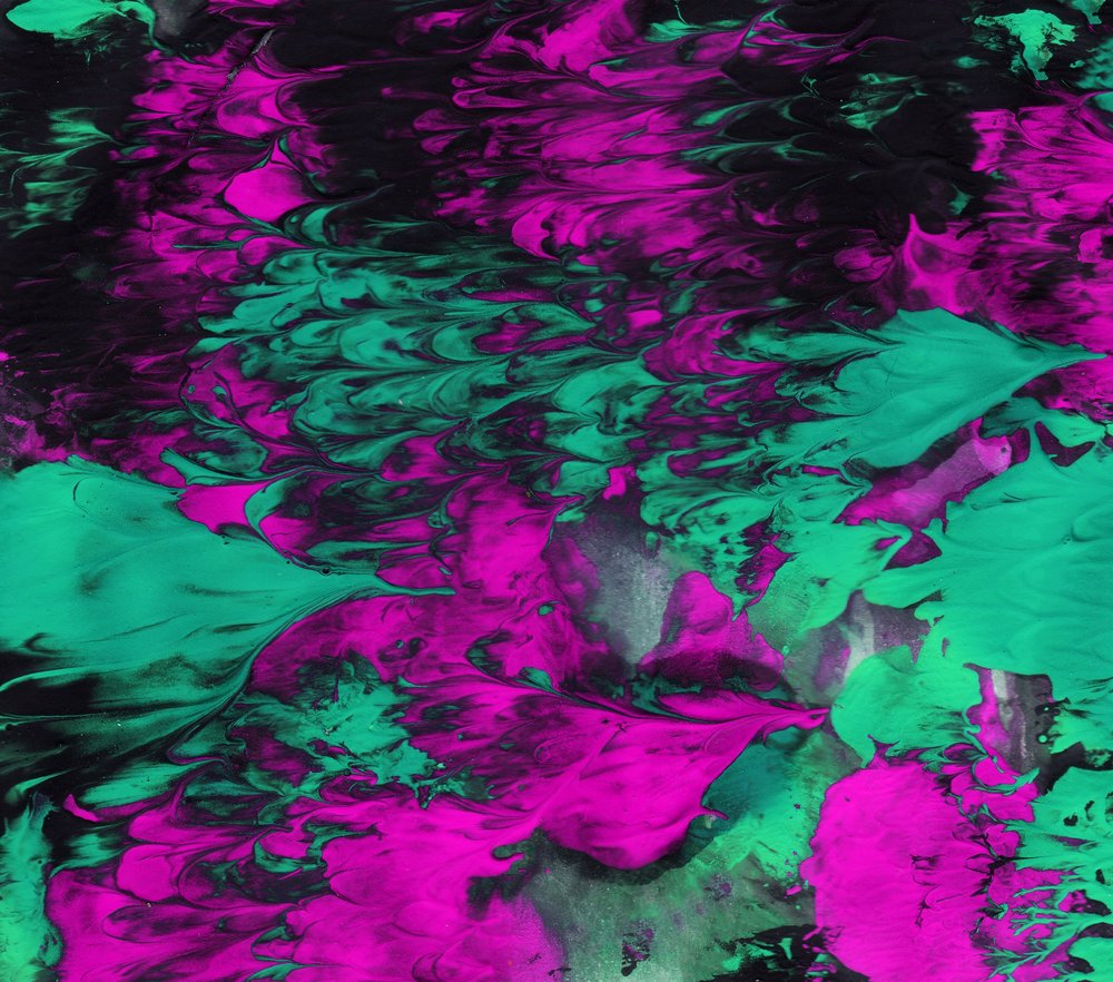Neon Magenta Fluid Abstract