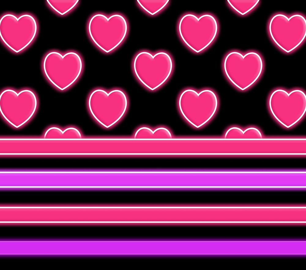 Neon Hearts — Black Neon 3
