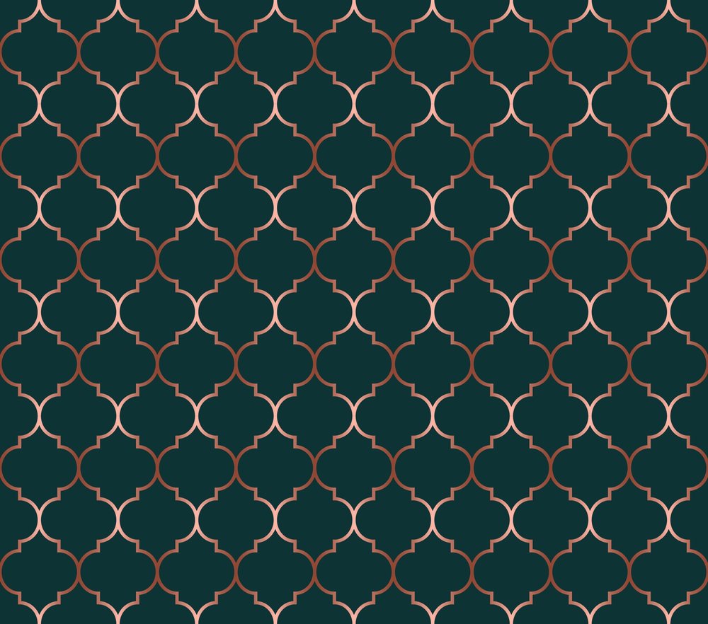 Moroccan Trellis Seamless Pattern — Navy Minimal