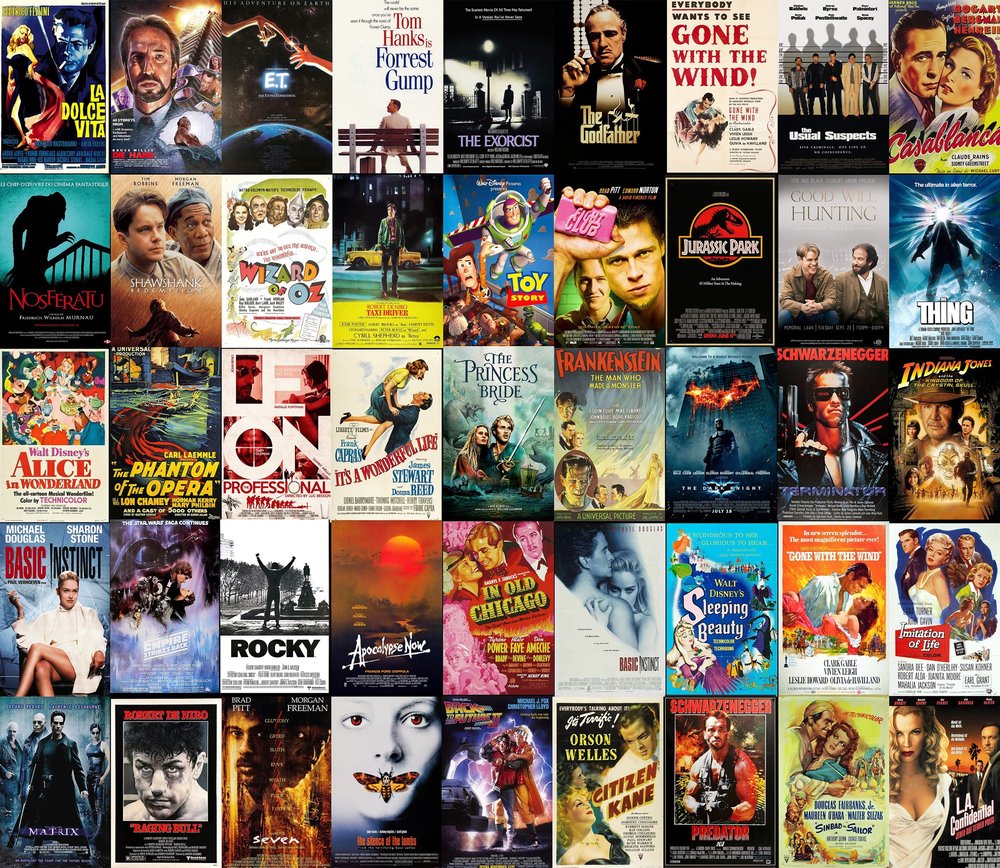 Classic Movie Posters Collage