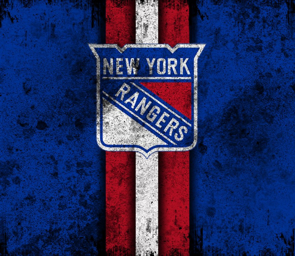 New York Rangers Distressed Logo — Navy Distressed