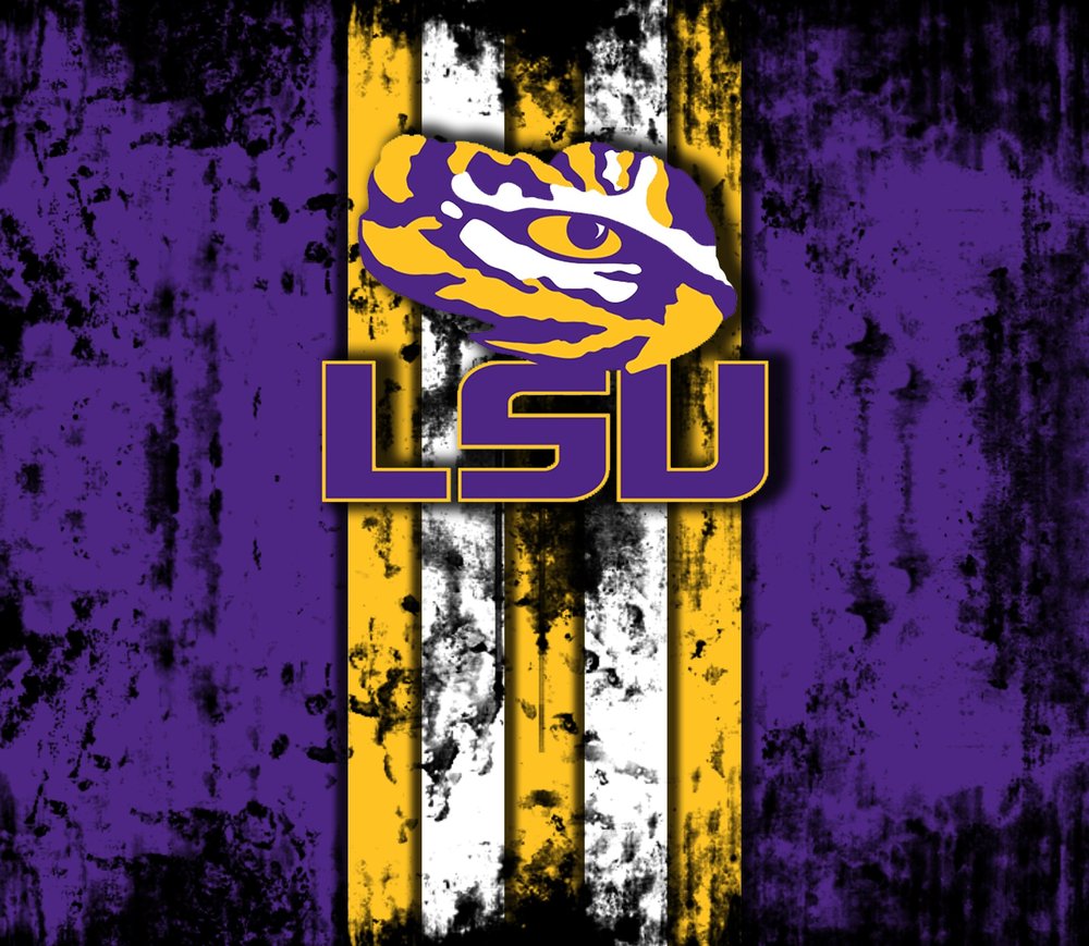 LSU Tigers Grunge Logo